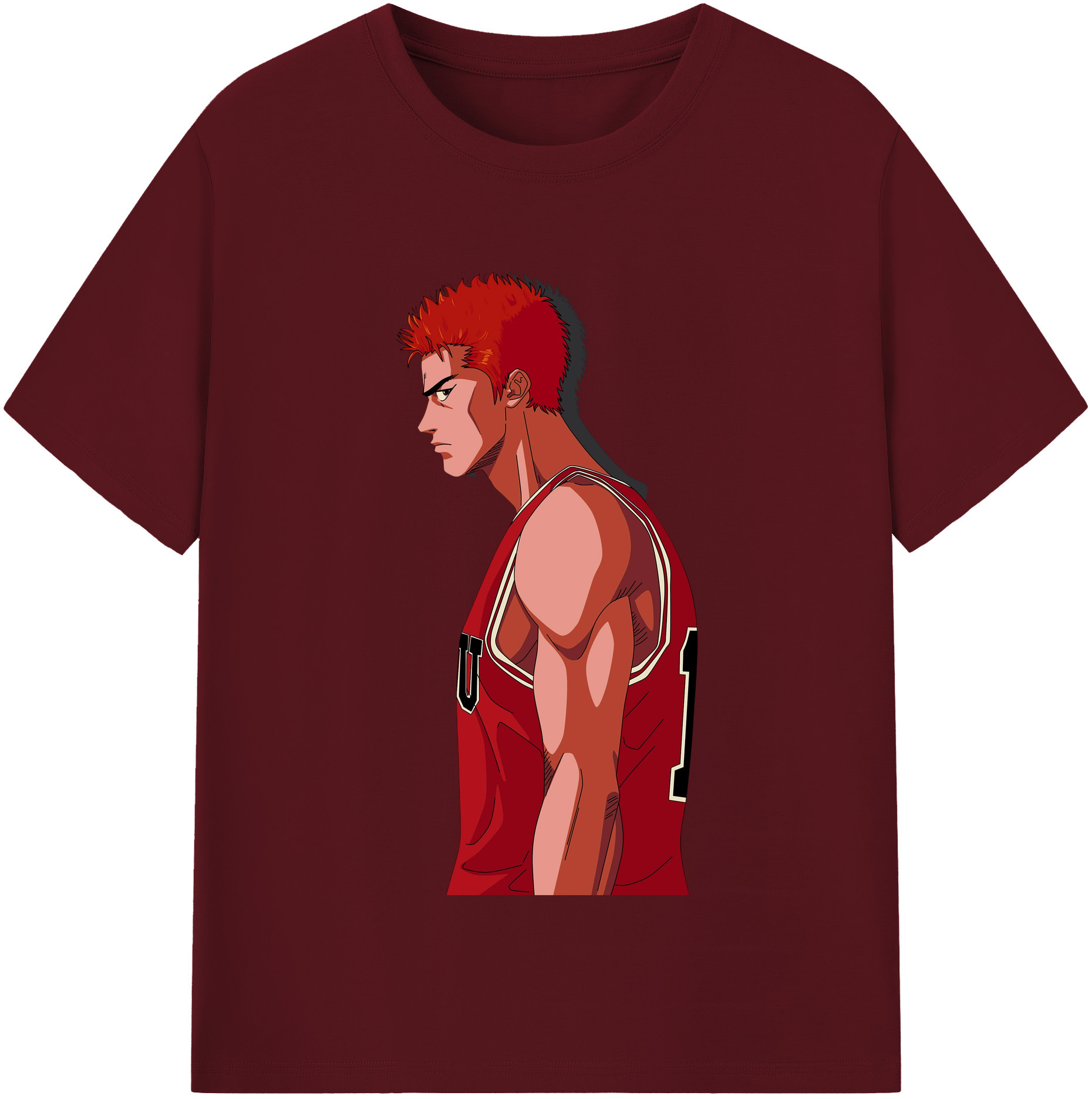 SLAM DUNK／スラムダンク 綿100％半袖Tシャツ（フロントプリント）
